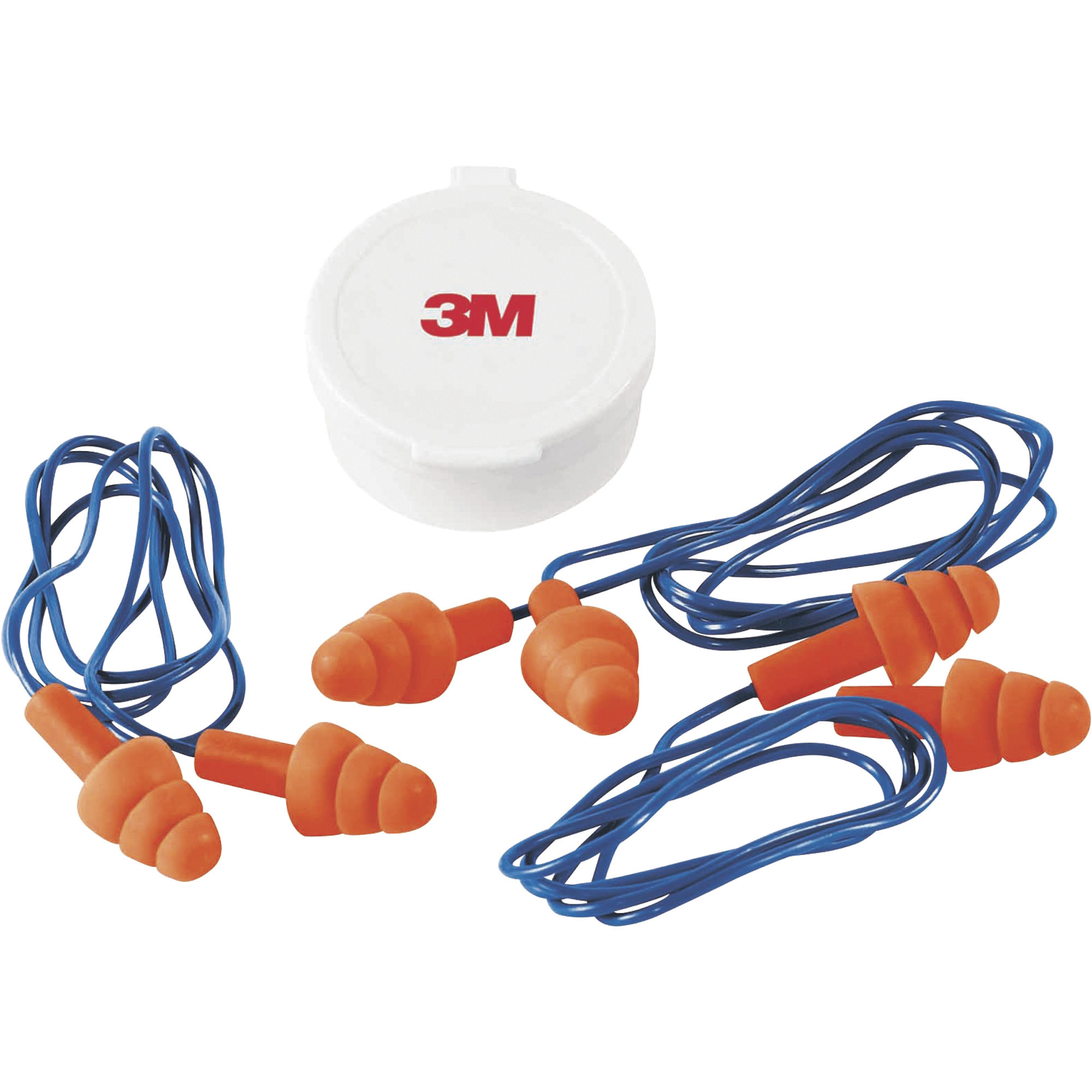 3M Corded Reusable Foam Earplugs, NRR 25dB, 3 Pairs, Model# 90716H3-DC